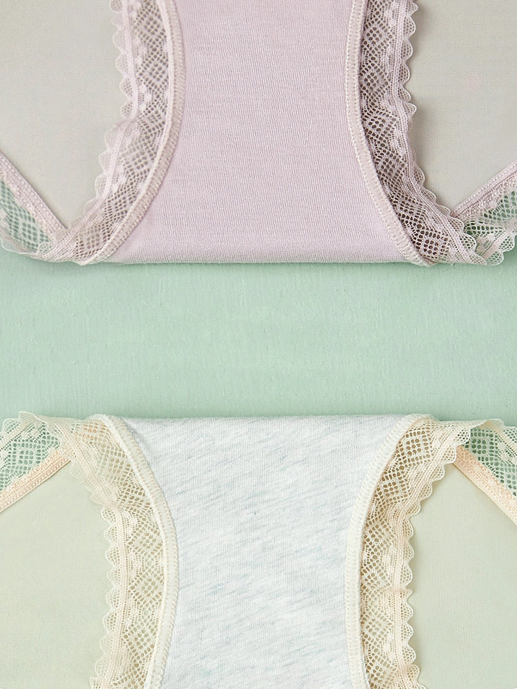 3-Pack Women's Lace Breathable Seamless Underwear