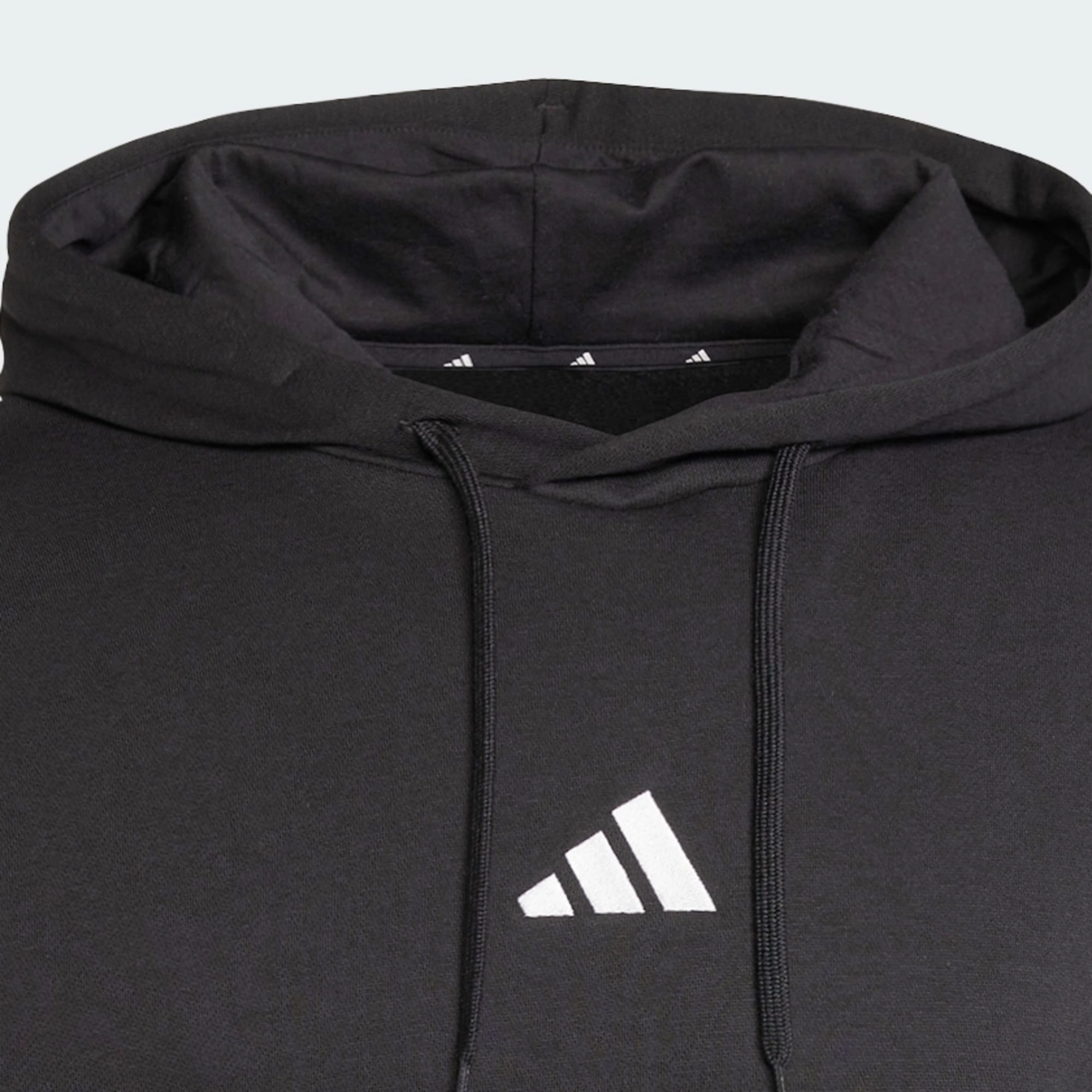 ADIDAS MEN'S FEELCOZY FLEECE BLACK HOODIE