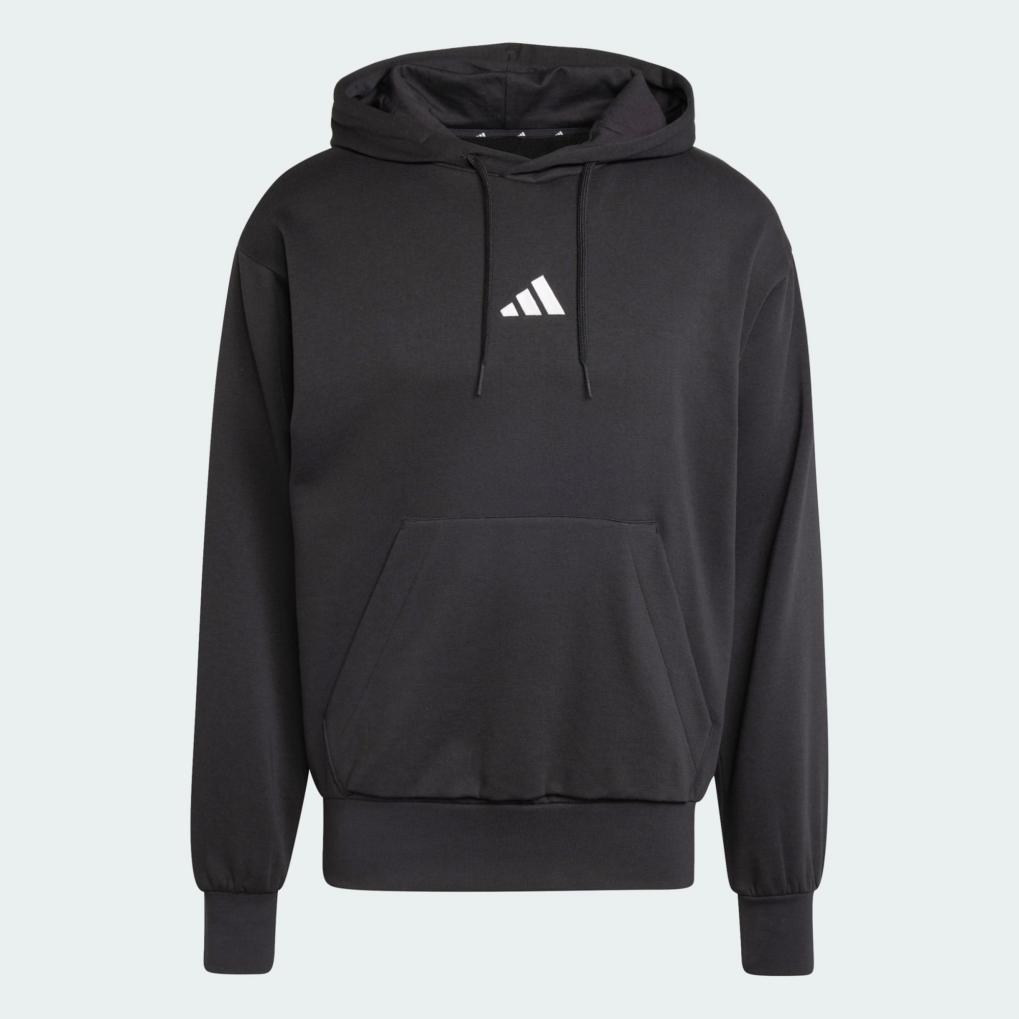 ADIDAS MEN'S FEELCOZY FLEECE BLACK HOODIE
