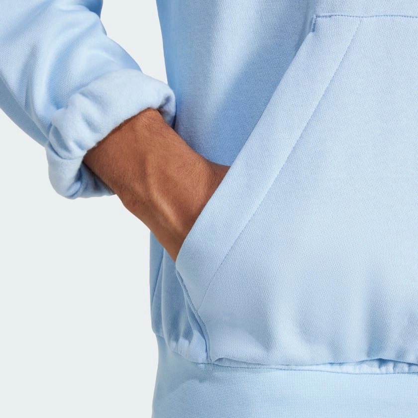 ADIDAS MEN'S FEELCOZY FLEECE BLUE HOODIE