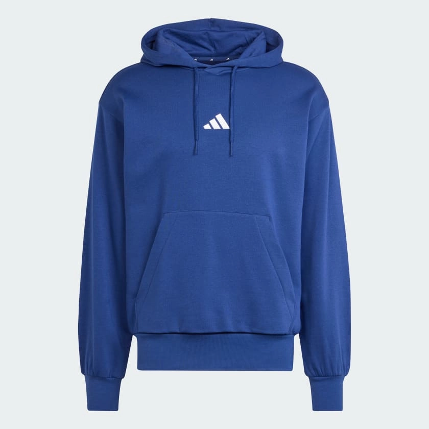 ADIDAS MEN'S FEELCOZY FLEECE NAVY HOODIE