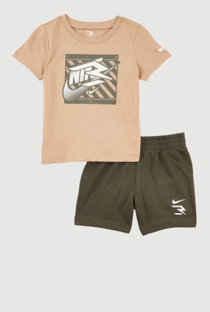 Baby Boys 12-24M Graphic Print Tee and Sweatshorts