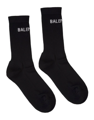 Balenciaga Logo Intarsia Socks