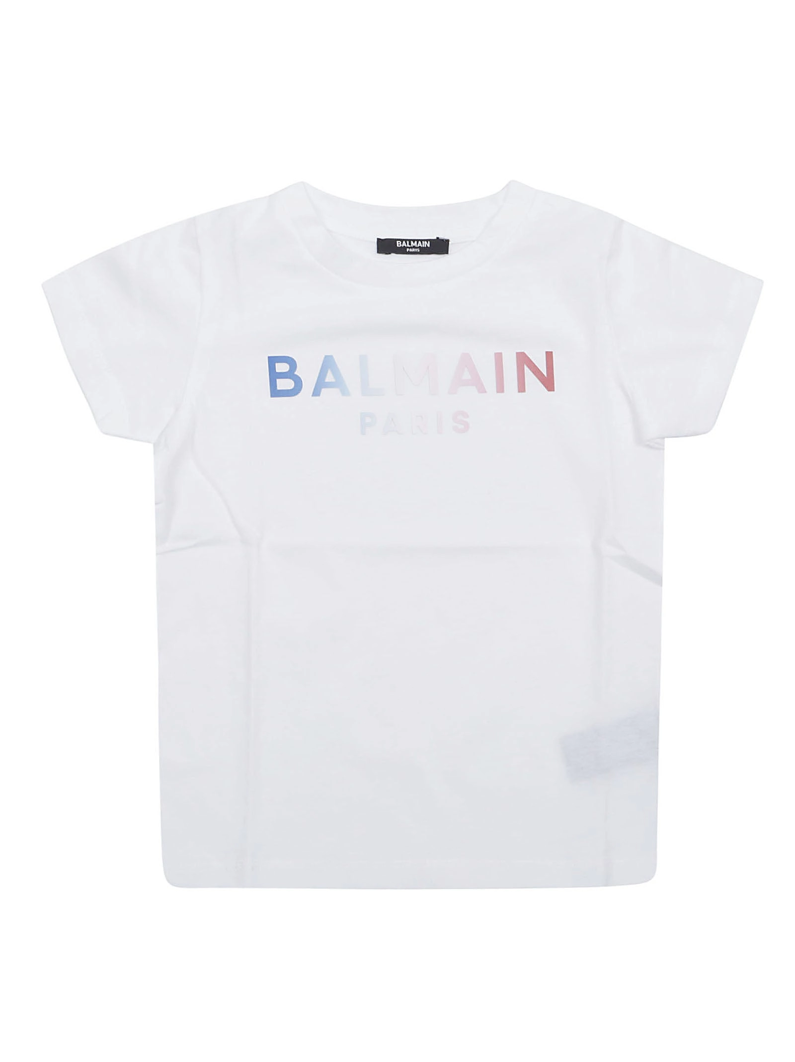 Balmain Kids Logo Printed Crewneck T-Shirt