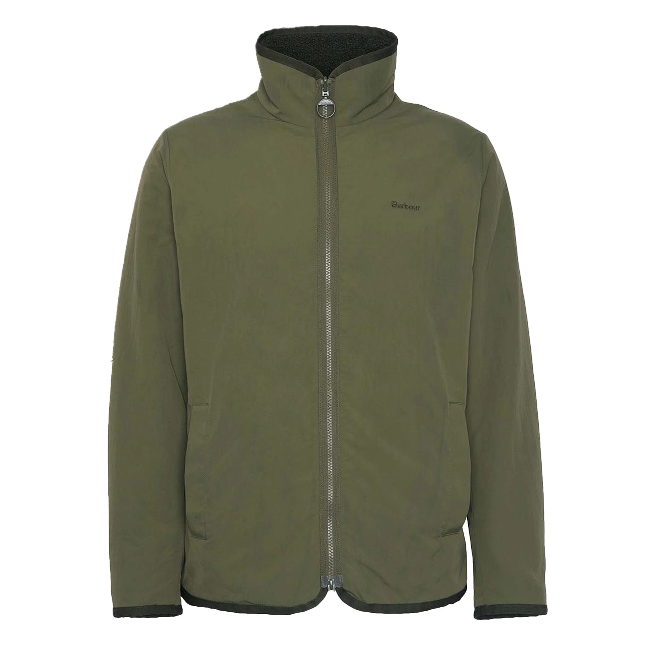 Barbour Reversible Fleece Jacket Fern