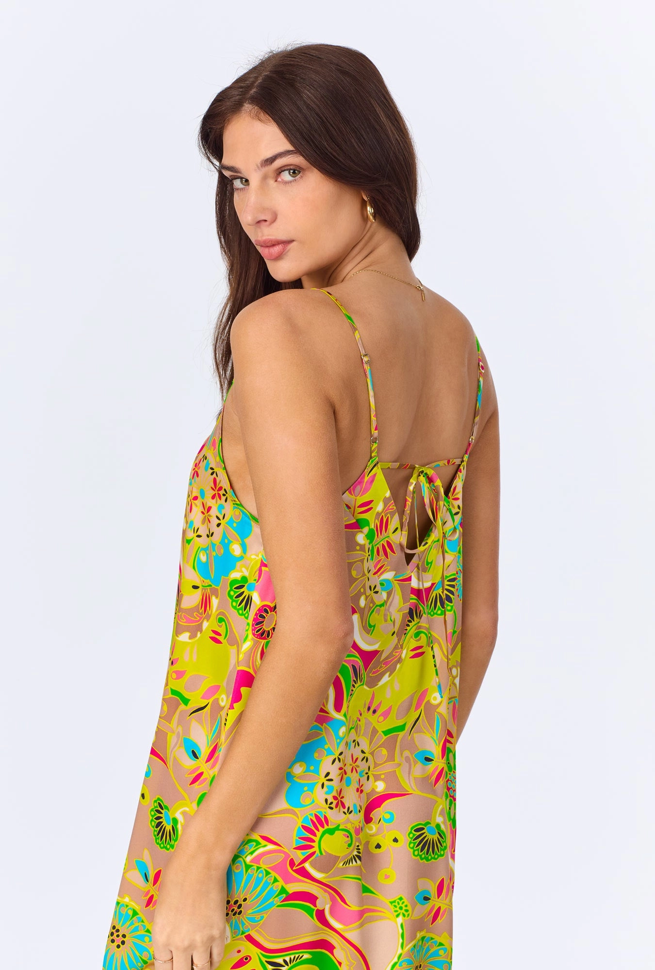 BedHead x Trina Turk Heritage Woven Washable Silk Satin Chemise