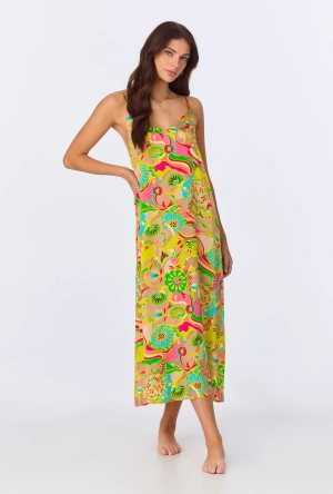 BedHead x Trina Turk Heritage Woven Washable Silk Satin Chemise