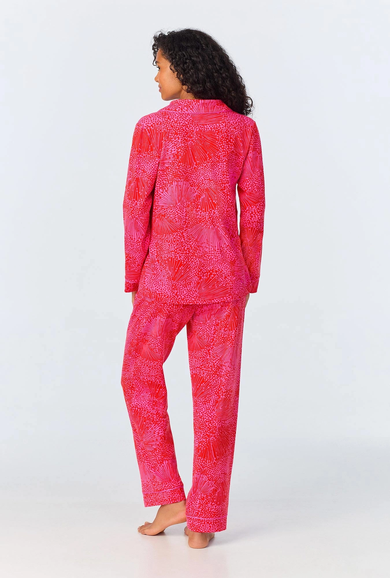 BedHead x Trina Turk Starburst Long Sleeve Classic Stretch Jersey PJ Set