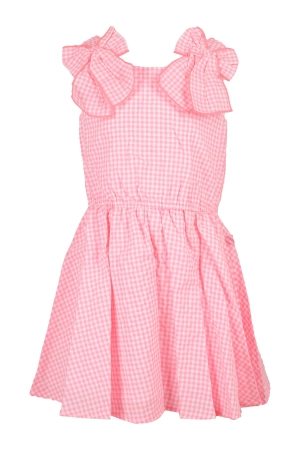 Billieblush Bow Detailed Checked Dress