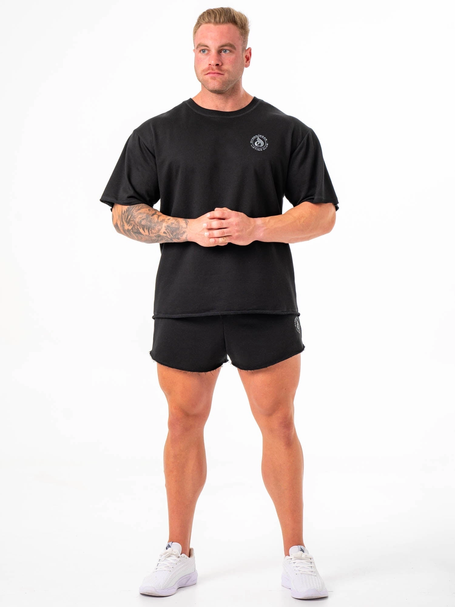 Box Fleece T-Shirt - Black