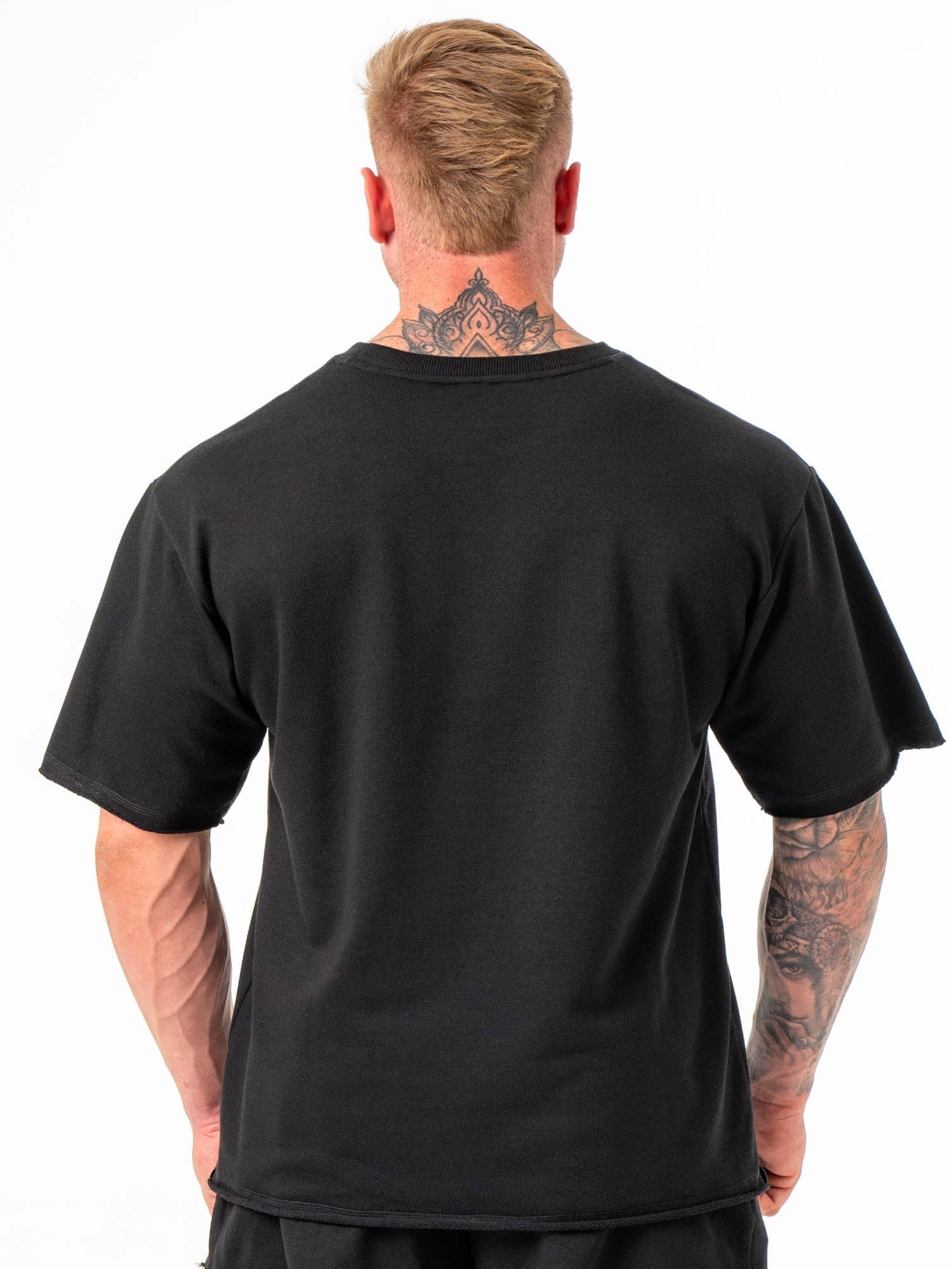 Box Fleece T-Shirt - Black