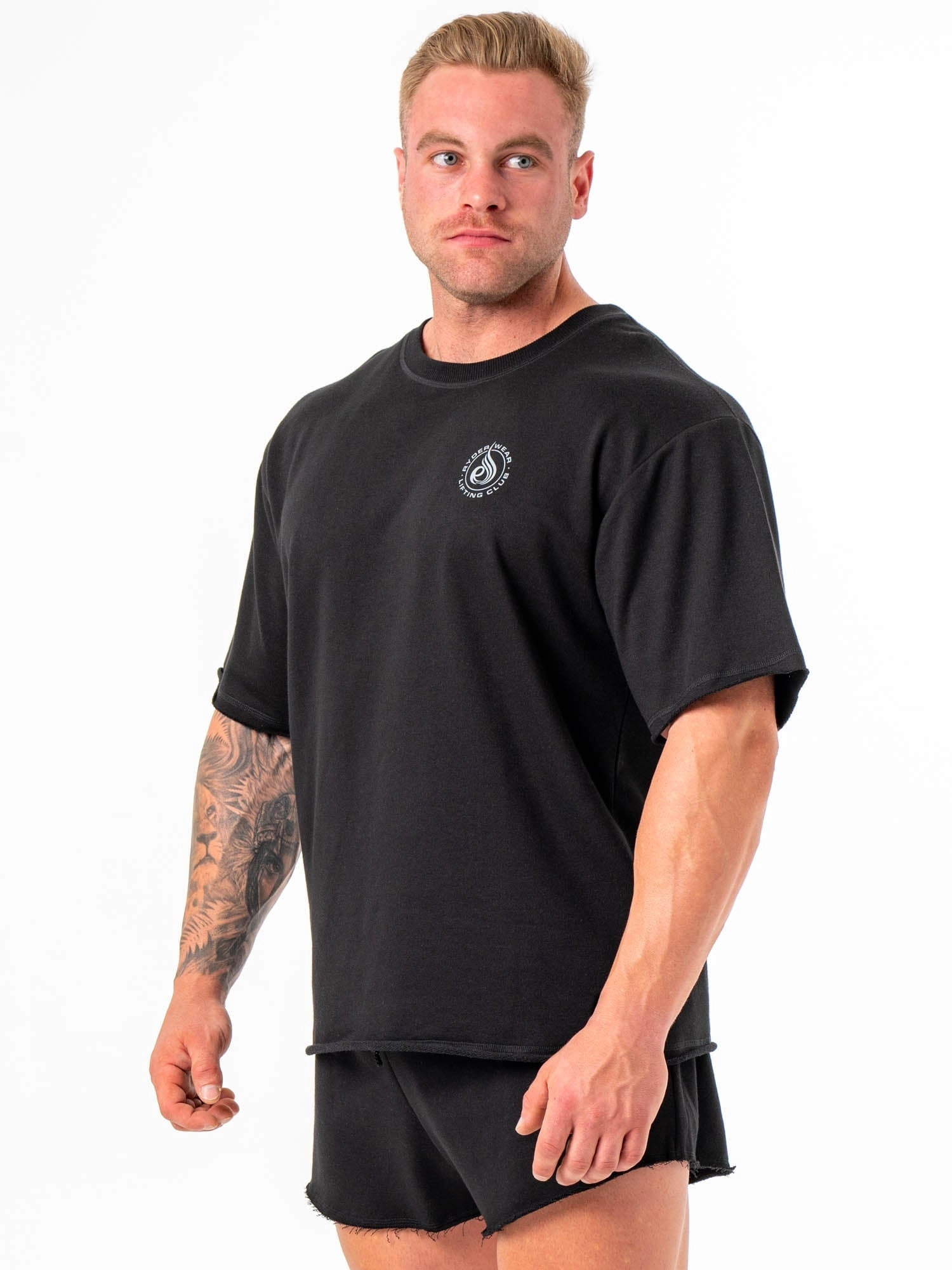 Box Fleece T-Shirt - Black