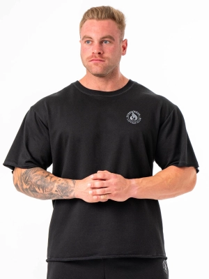 Box Fleece T-Shirt - Black