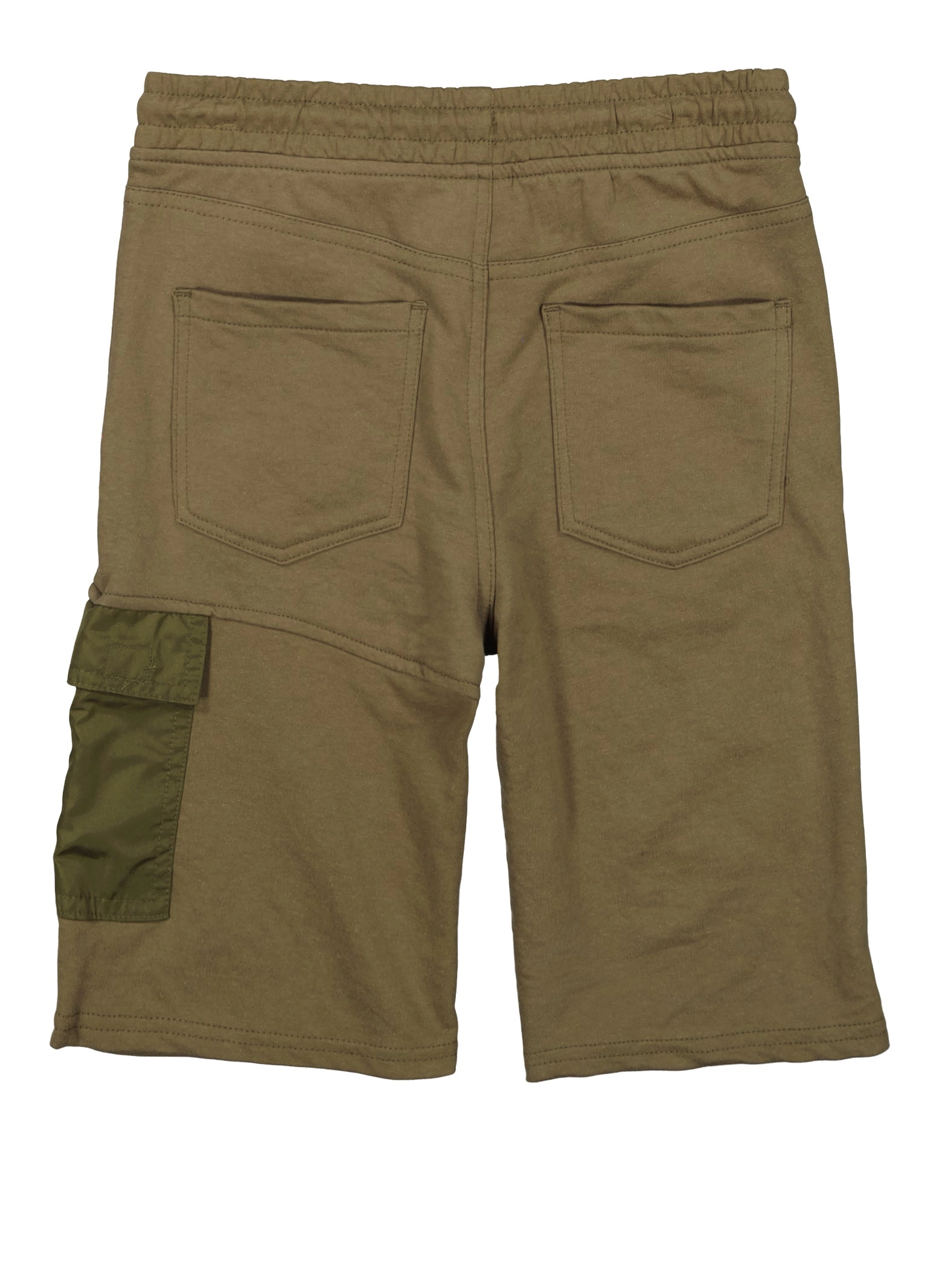 Boys French Terry Drawstring Zip Pocket Shorts