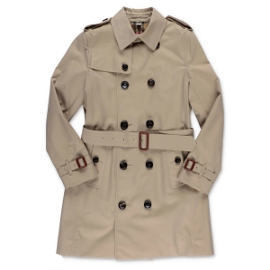 Burberry Kids Belted Gabardine Trench Coat