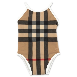 Burberry Kids Check Print Swimsuit