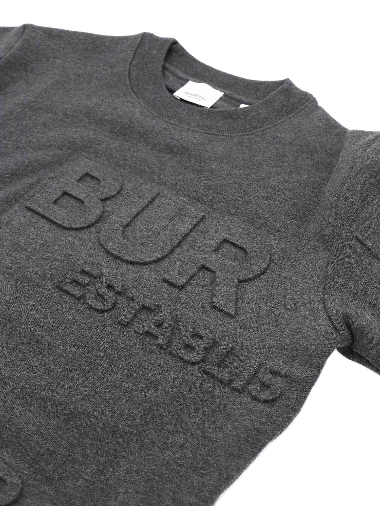 Burberry Kids Logo Embossed Sweatshirt