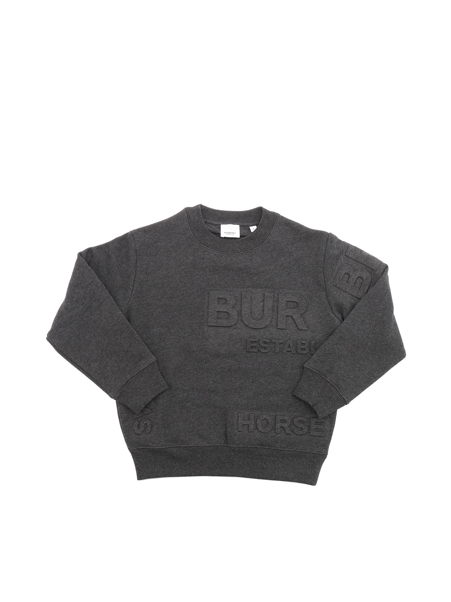 Burberry Kids Logo Embossed Sweatshirt