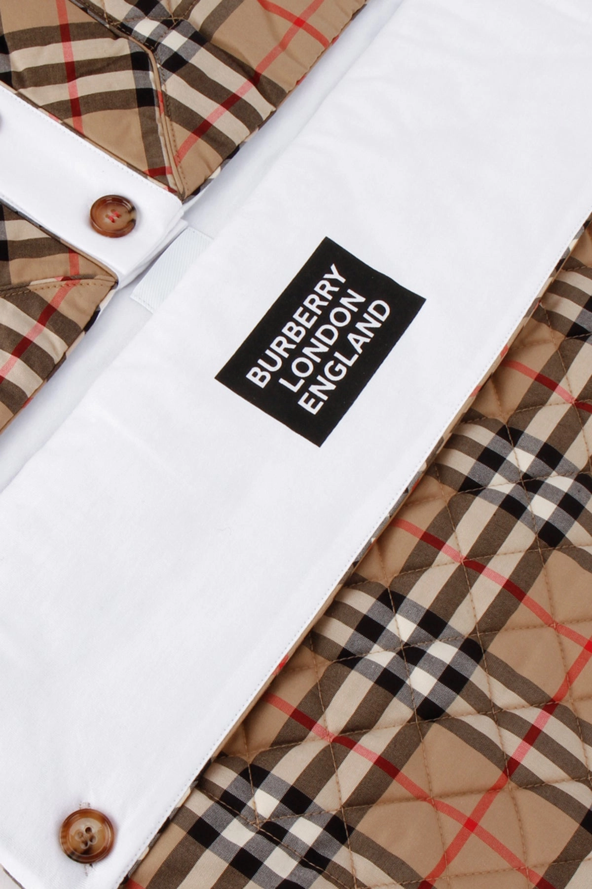 Burberry Kids Logo Print Vintage Check Baby Nest