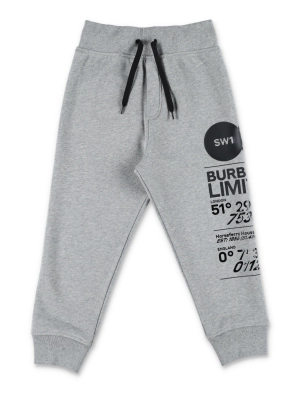 Burberry Kids Logo Printed Drawstring Track Pants