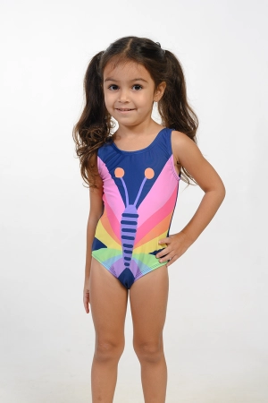 Butterfly print one piece