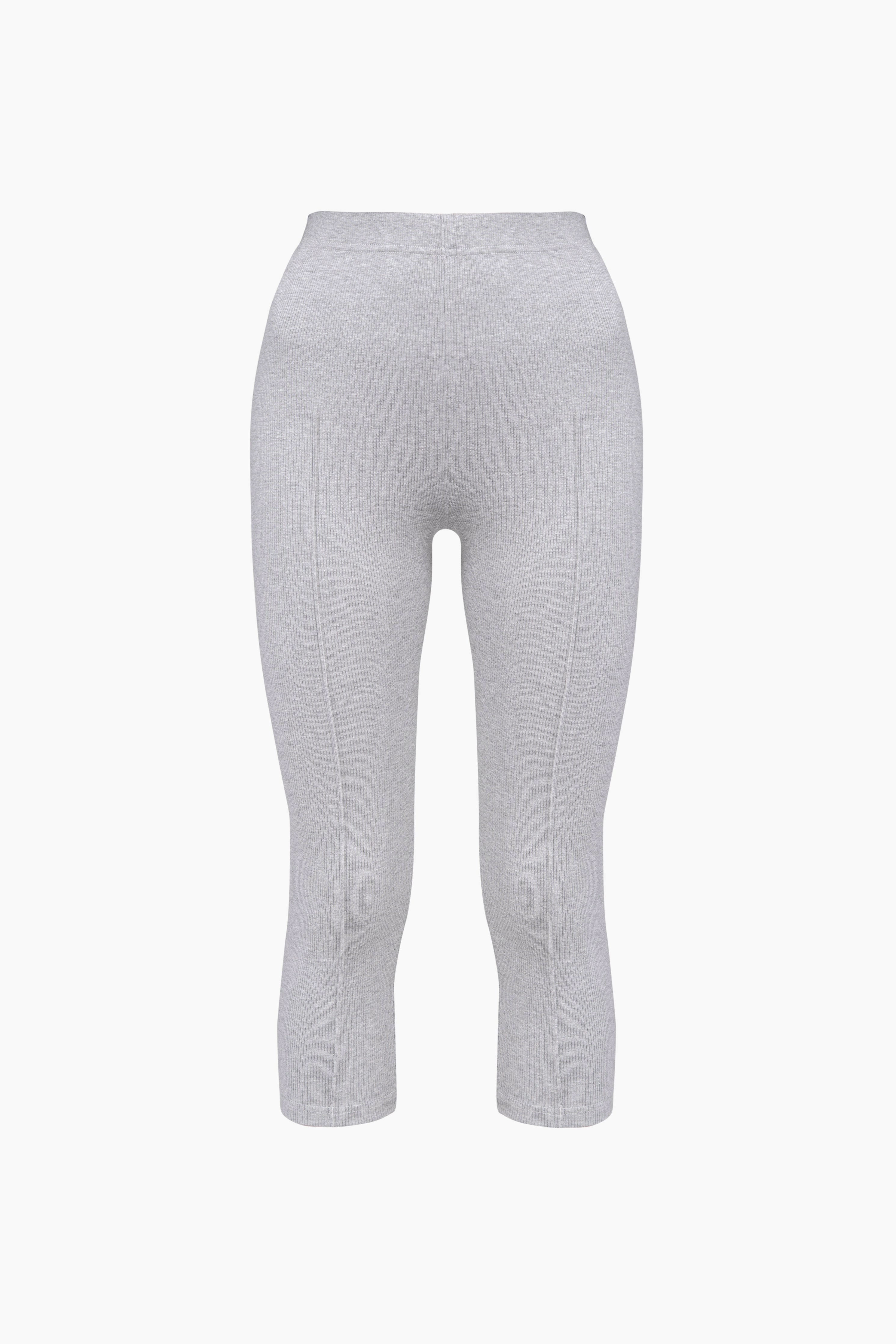 Capri Stretch-cotton Jersey Legging in Grey