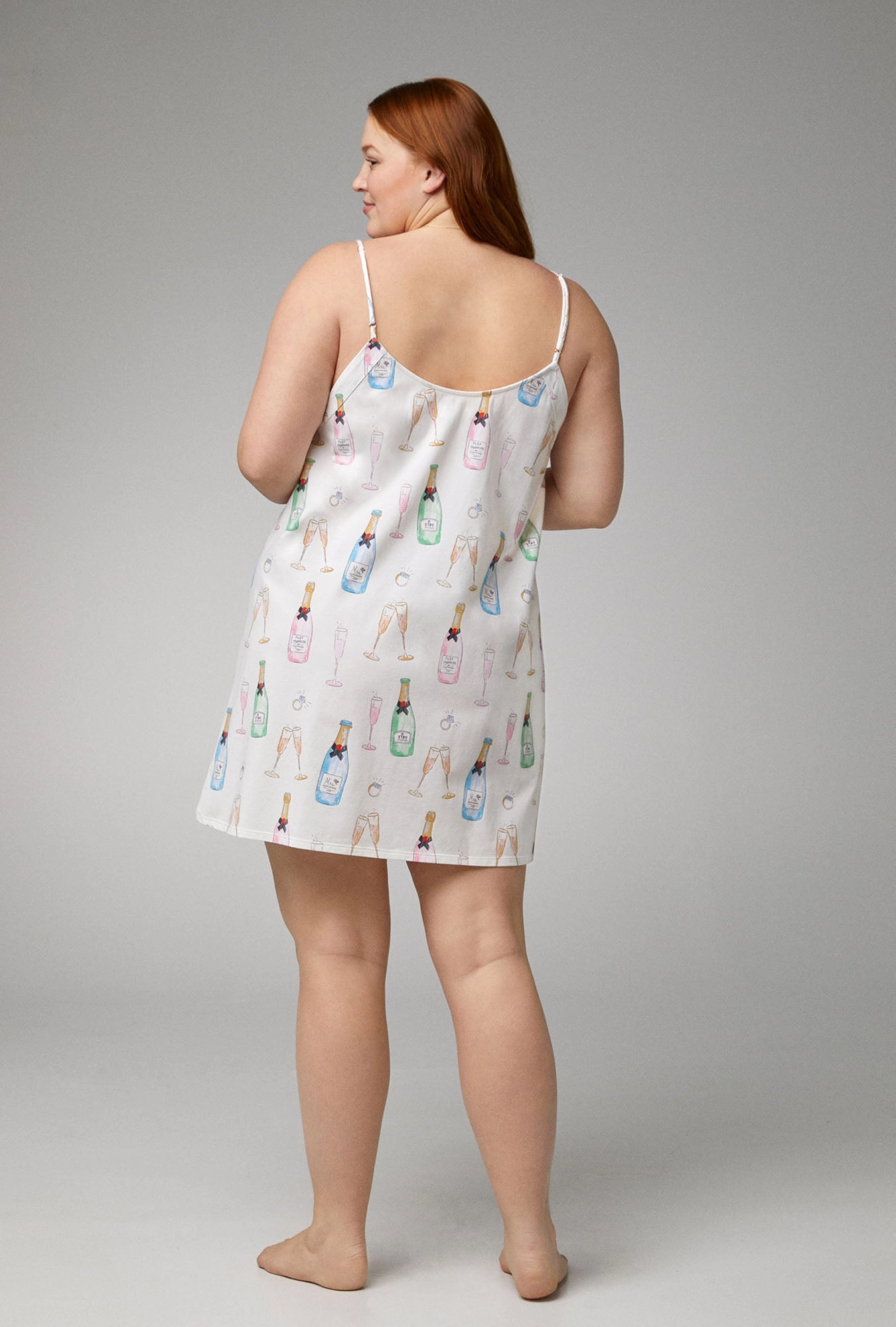 Champagne Wedding Stretch Jersey Chemise