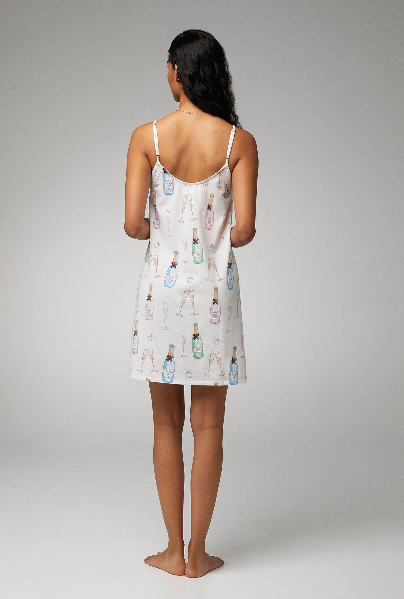 Champagne Wedding Stretch Jersey Chemise