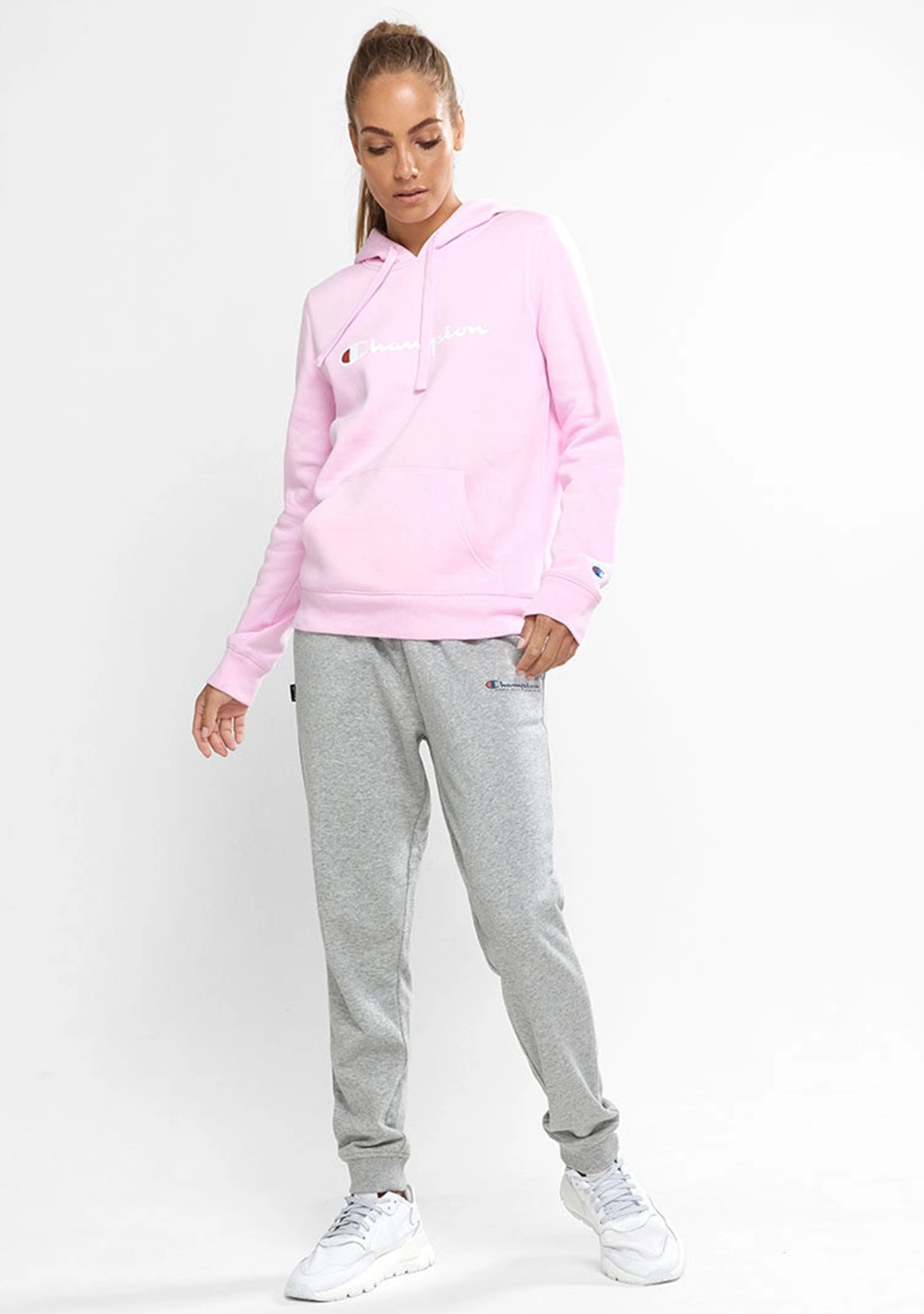 Champion Women’s Script Hoodie Pink