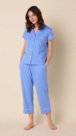 Classic Pima Knit Capri Set - Provence