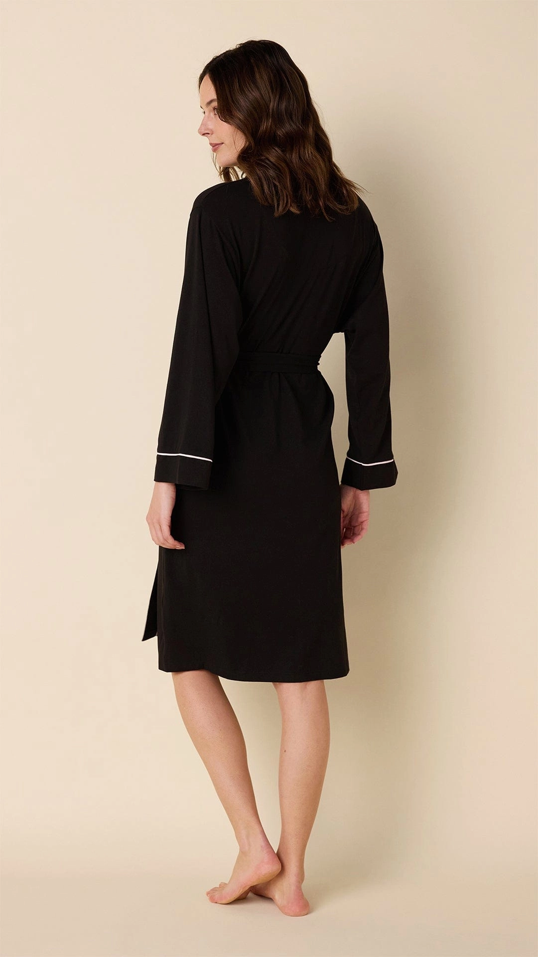 Classic Pima Knit Robe - Midnight