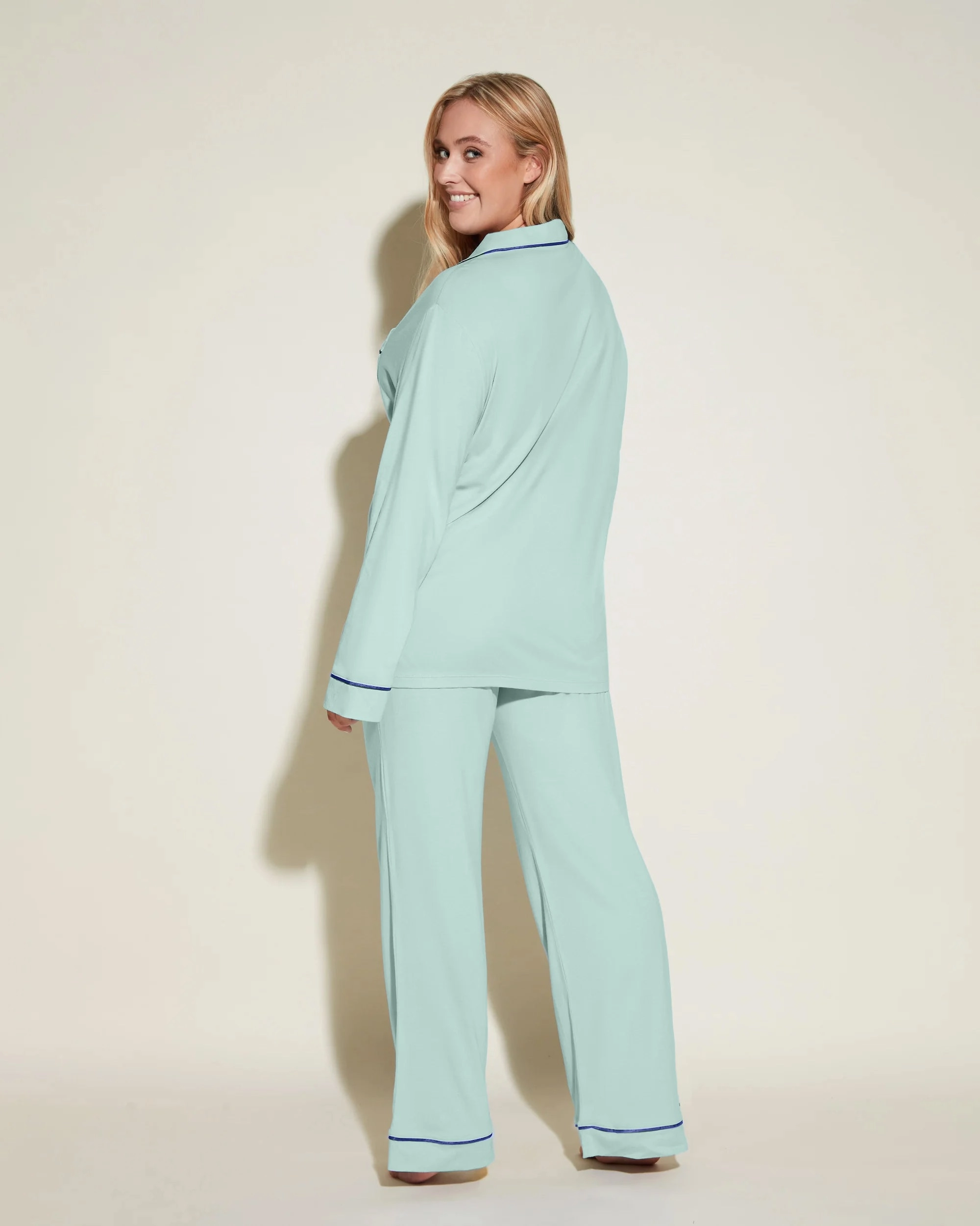 Conjunto De Pijama Con Camisa De Manga Larga Y Pantalones