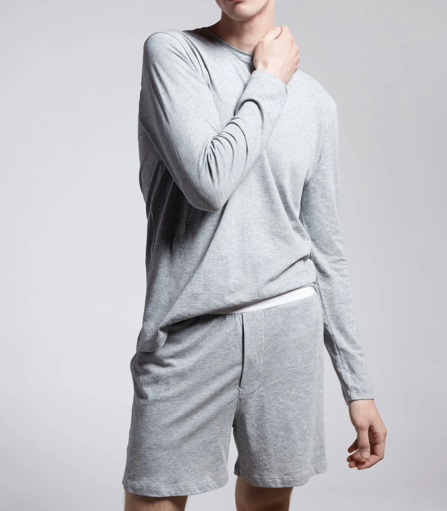 Cyan Long Sleeve Tee