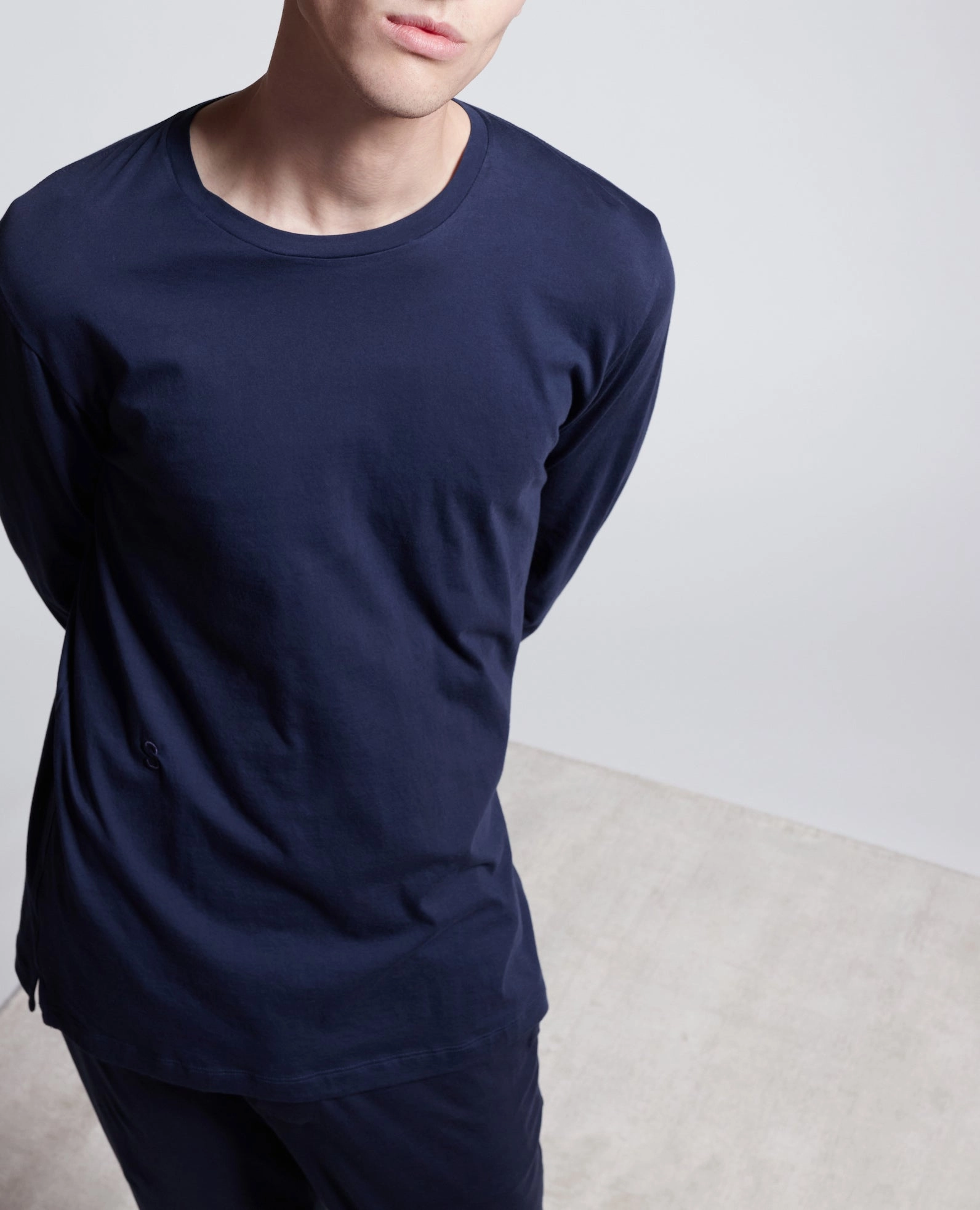 Cyan Long Sleeve Tee