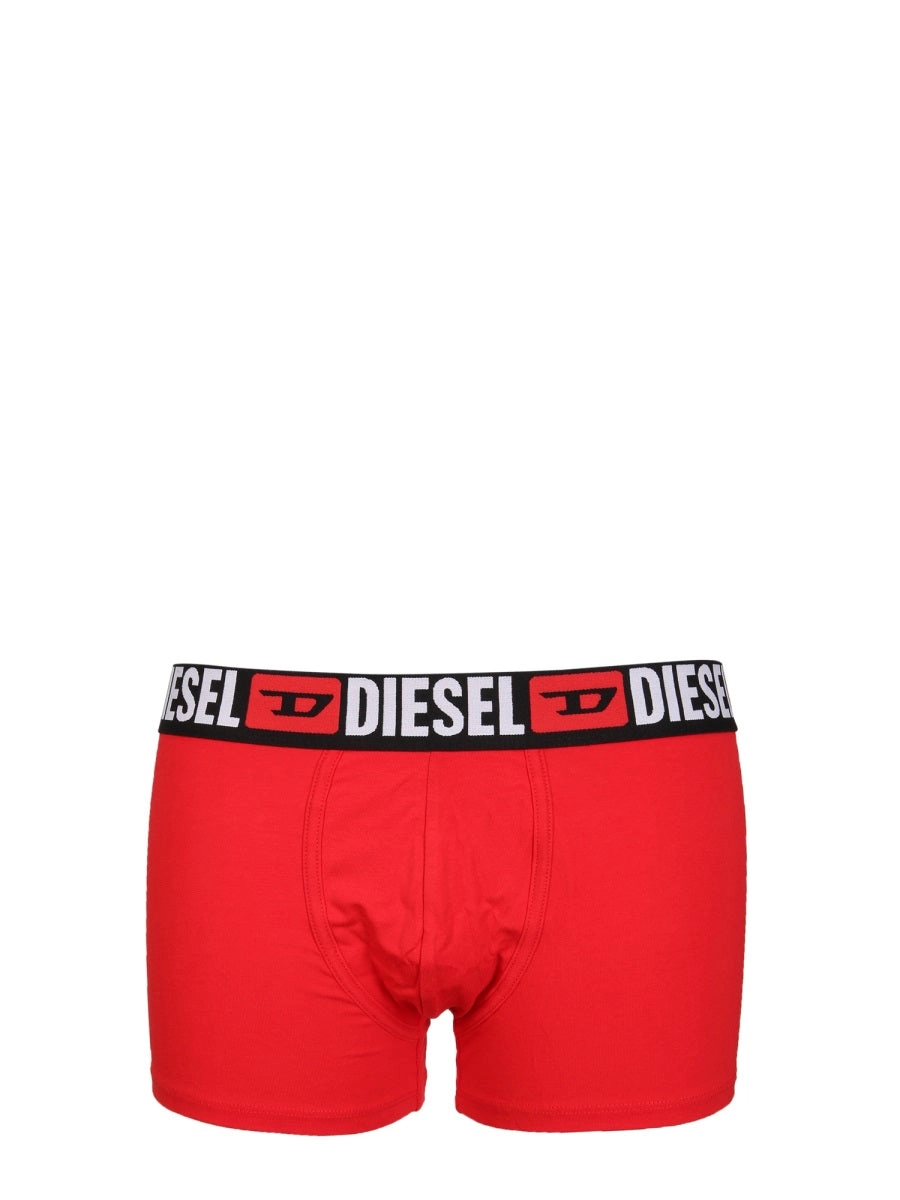 Diesel Logo Waistband Pack Of Three Boxers