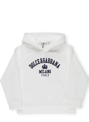 Dolce & Gabbana Kids Logo Print Hoodie