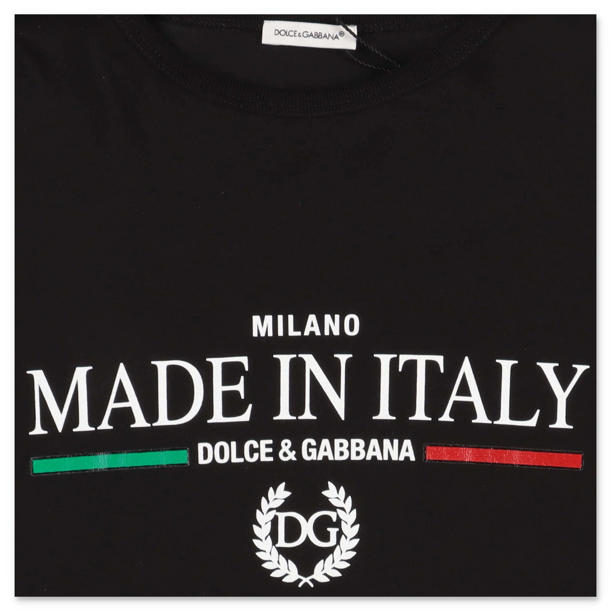 Dolce & Gabbana Kids Made In Italy Print T-Shirt