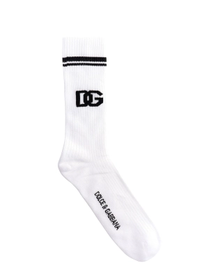 Dolce & Gabbana Logo Intarsia Socks