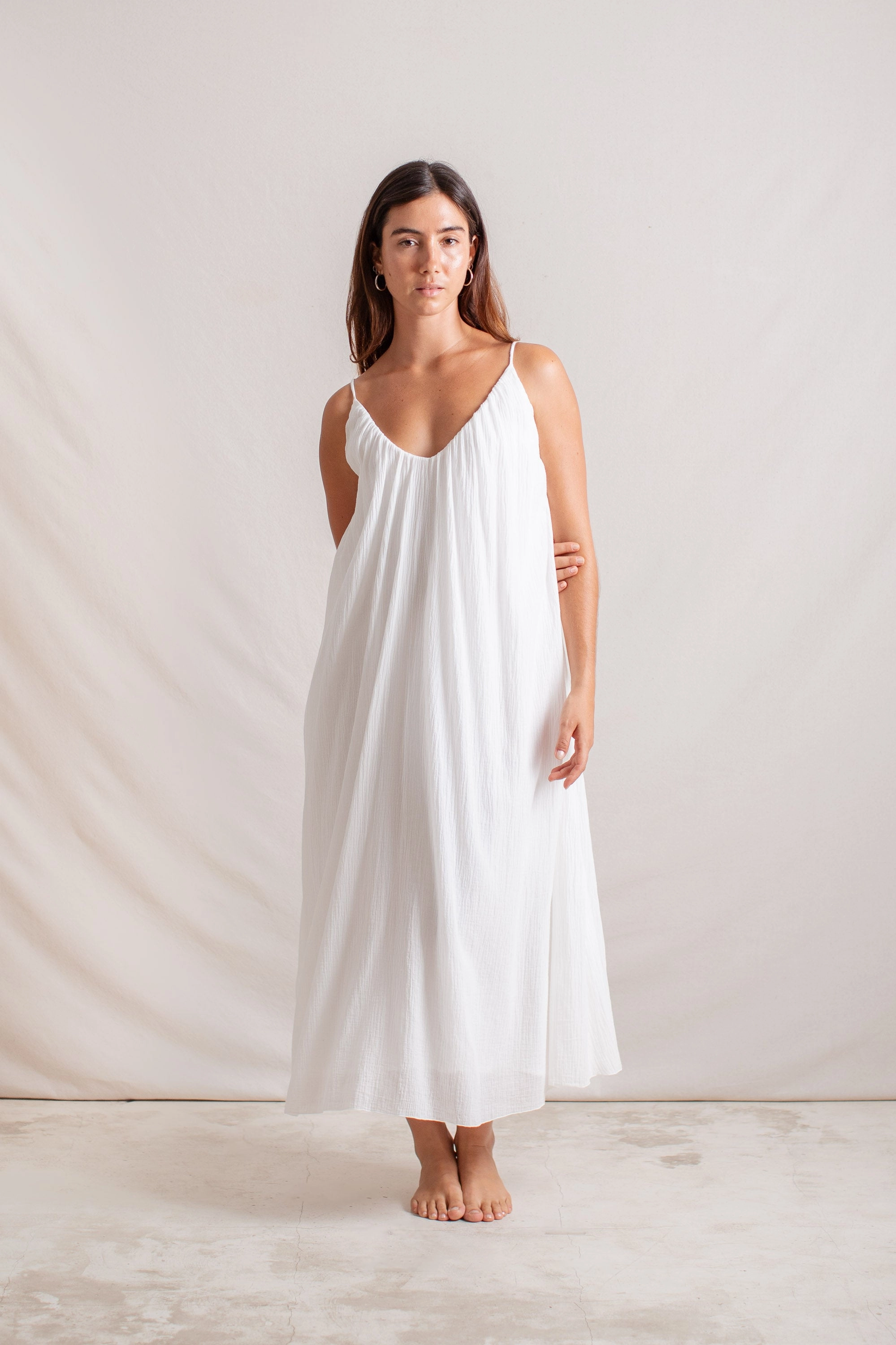 Dove Dress Off White