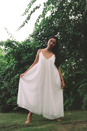 Dove Dress Off White