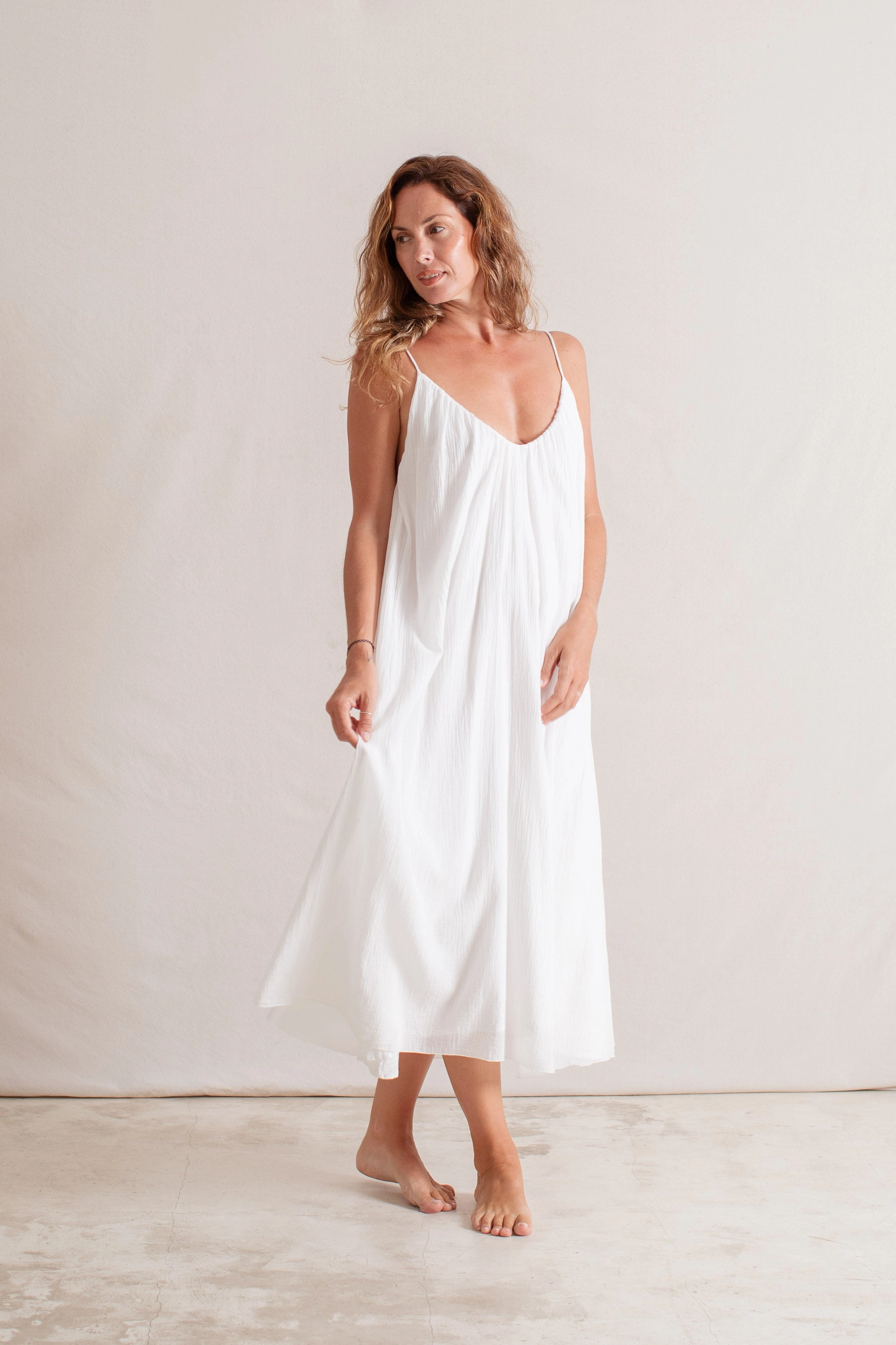 Dove Dress Off White