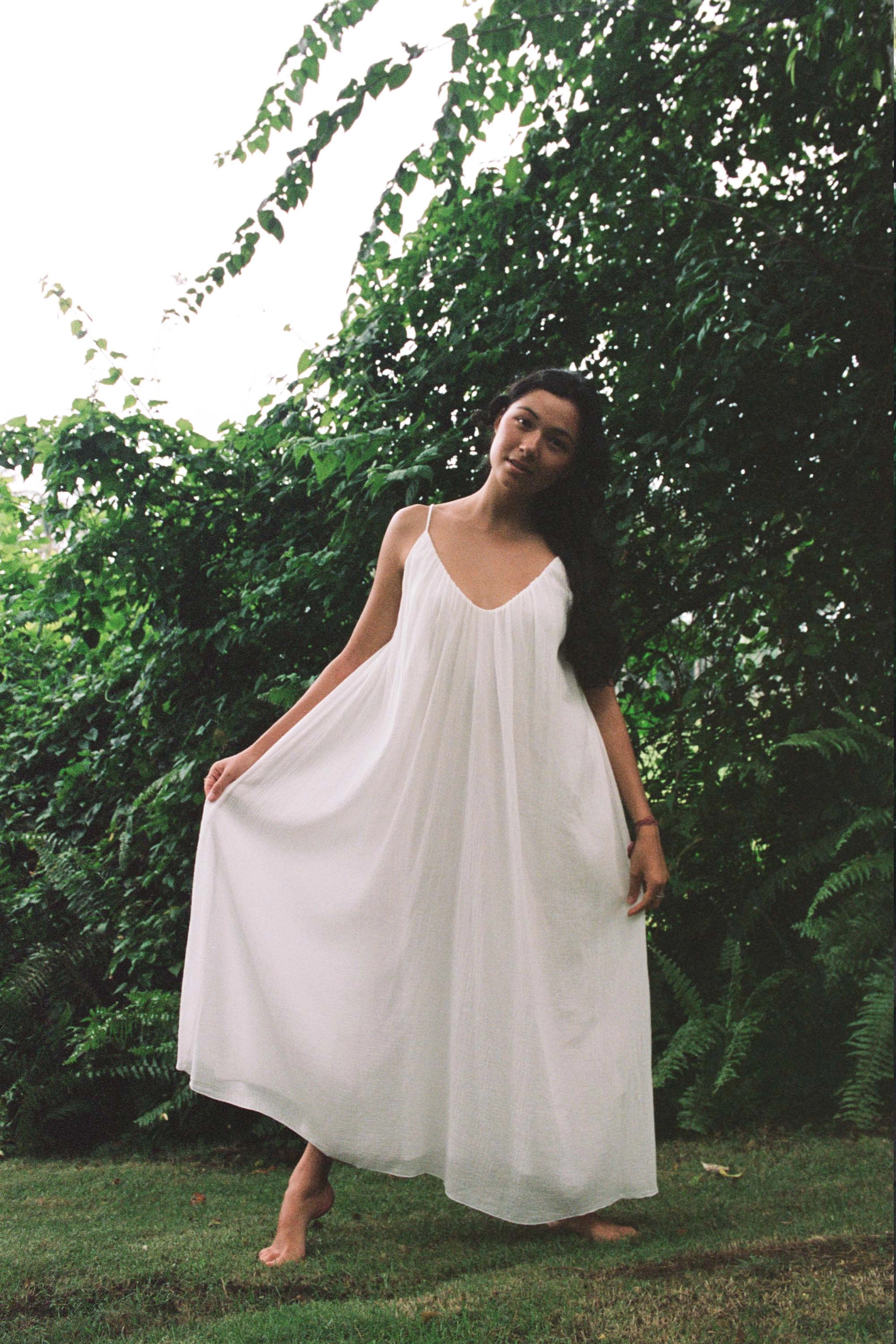 Dove Dress Off White