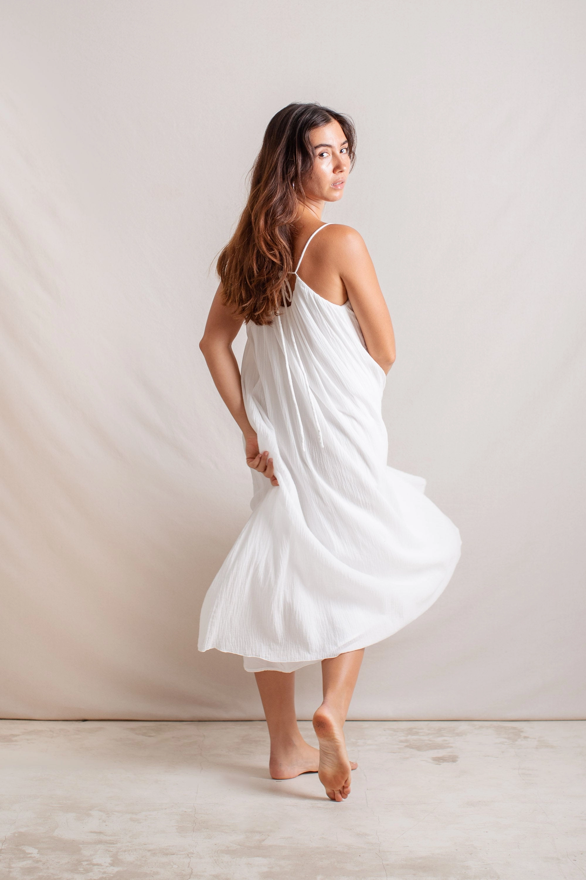Dove Dress Off White