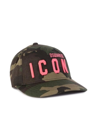 Dsquared2 Kids Logo Embroidered Camouflage Cap