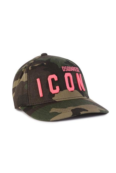 Dsquared2 Kids Logo Embroidered Camouflage Cap