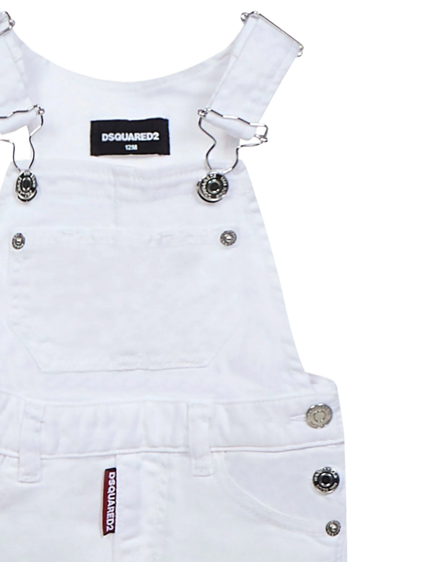 Dsquared2 Kids Logo Label Denim Jumpsuit