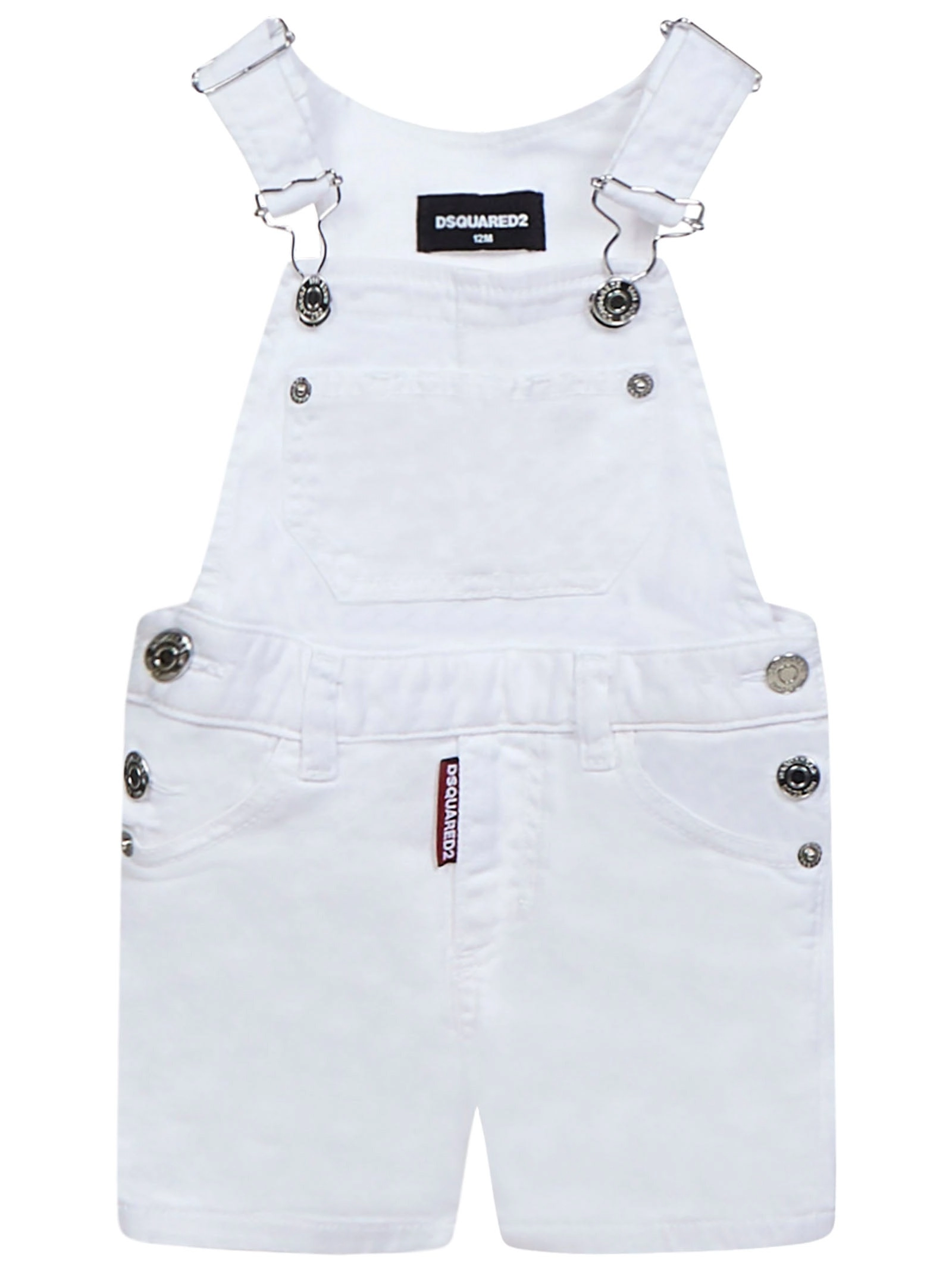 Dsquared2 Kids Logo Label Denim Jumpsuit