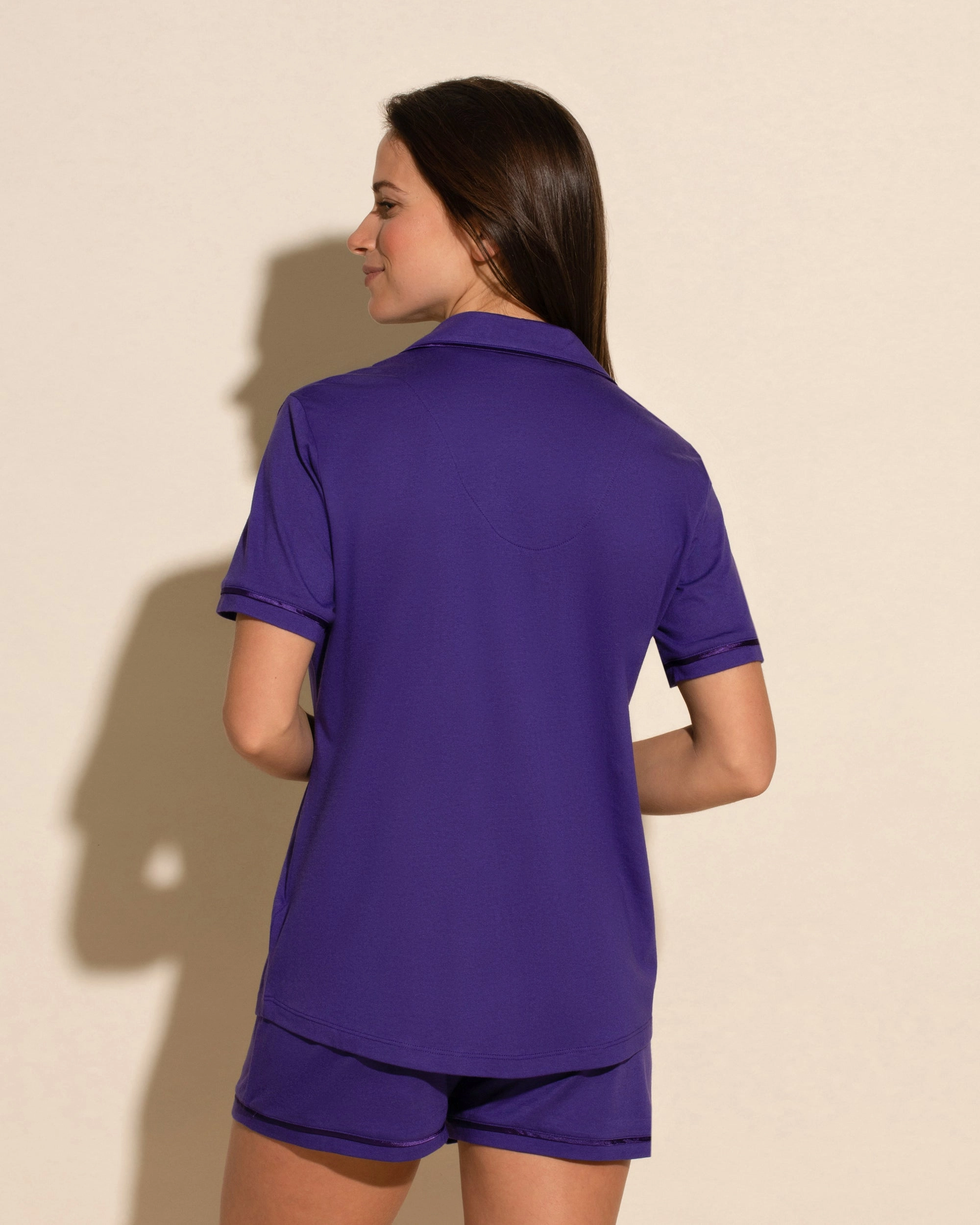 Ensemble Pyjama Haut À Manches Courtes Et Boxer