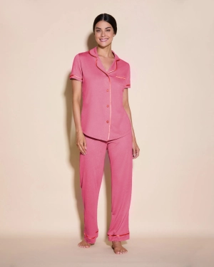 Ensemble Pyjama Haut  À Manches Courtes Et Pantalon