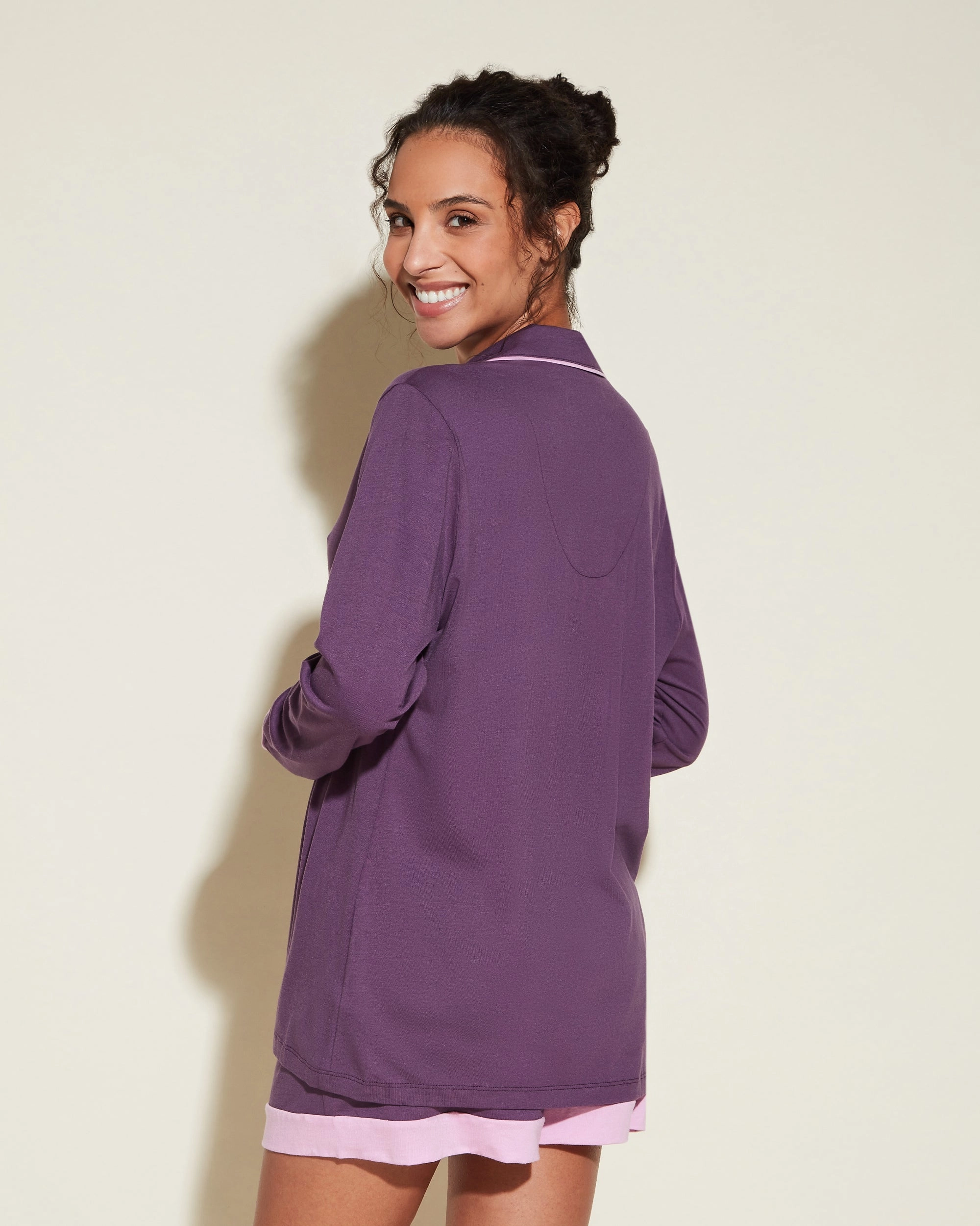 Ensemble Pyjama Haut À Manches Longues Et Boxer